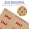 Avery Kraft Brown Oval Scalloped Labels with Sure Feed, 1-1/8" x 2-1/4"